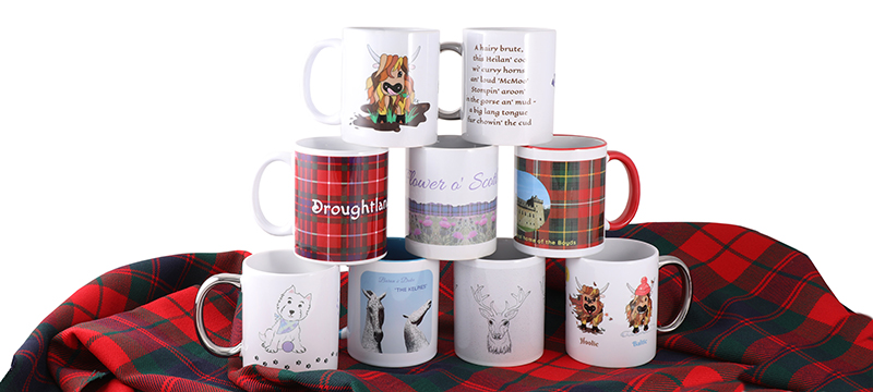 Mugs Coasters and Spurtles